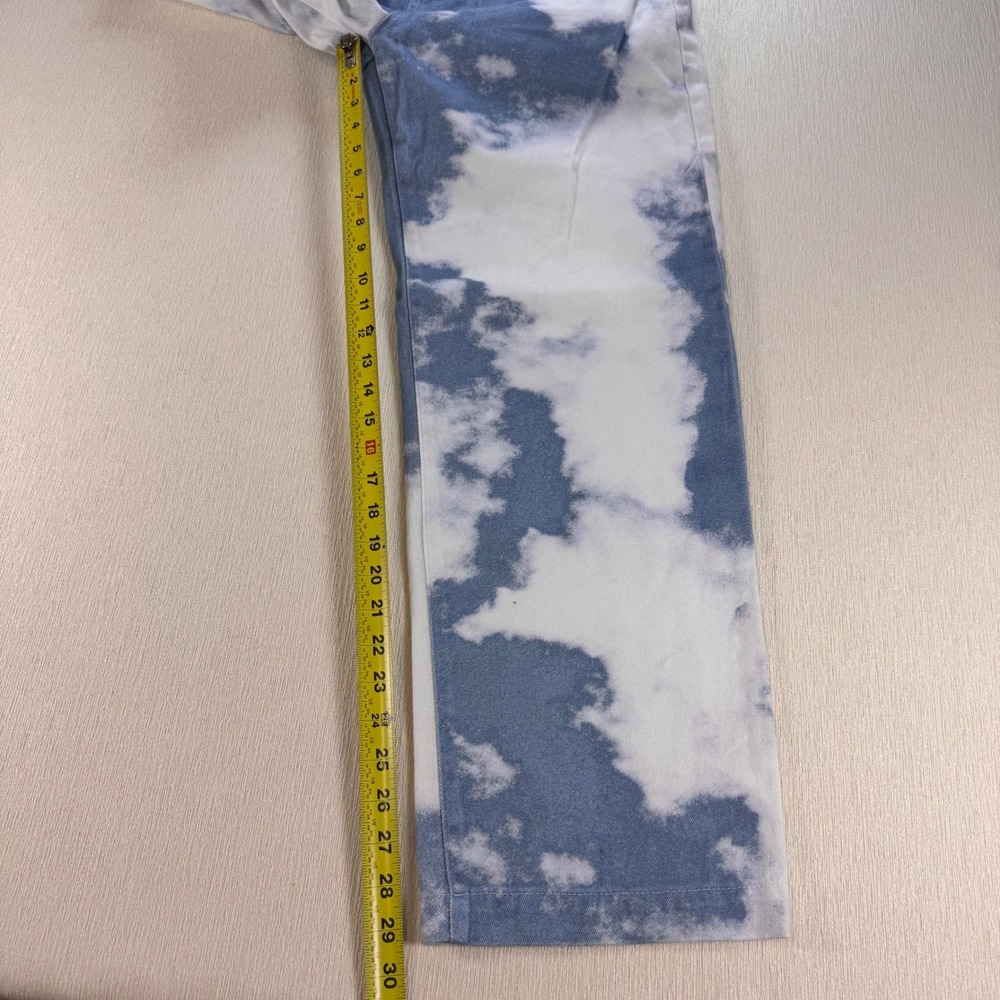 Jaded London Skate Fit Cloud Print Blue White Denim Jeans W32 L30 Dreamcore - Picture 9 of 11